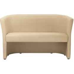 Deskin Clubsofa Kunstleder beige Elegant, bequem und einladend 4255704320886 DESKIN