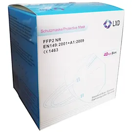 Buri 40 x Ffp2 Mundschutz weiß Feinstaubmaske