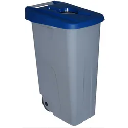 DENOX Abfallbehälter Recyclo offen 110 Liter. Farbe Blau.