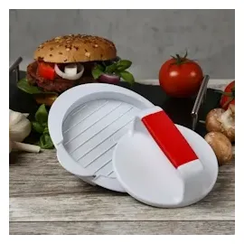 GAUMENKICK Burgerpresse Kunststoff weiß