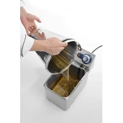 Hendi Eimer mit Skala bis 7 Liter aus Edelstahl Edelstahl mit verstärktem Boden