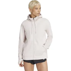 adidas W FZ HOODY Damen Sport-Kapuzenjacke PUTMA-creme - L