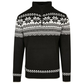 Brandit Textil Brandit Troyer Norweger Pullover, schwarz-weiss, Größe S