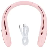 Tragbarer Nackenventilator Mit 3 Geschwindigkeitsstufen – Mini-ventilator In Rosa Für Büro Und Zuhause