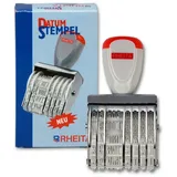 RHEITA Stempel Datumstempel 5 mm Tag, Monat und Endlosjahreszahl