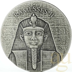 2 Unzen Silbermünze Republic of Tschad Ramses II 2017