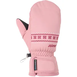 Ziener Kinder LAILLANI Ski-Fäustling/Wintersport | wasserdicht, PFC frei, Rose Blossom, 3,5