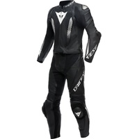 Dainese Laguna Seca 5, Lederkombi 2tlg. - Schwarz/Schwarz/Weiß - 64