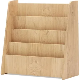 Costway Kinderregal 4 Tier 57,5 x 26,5 x 59 cm Holz natur beige