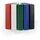 Livepac-Office Ringbuch DIN A5 40 mm Blau/Grün/Rot/Schwarz/Weiß 5 St.