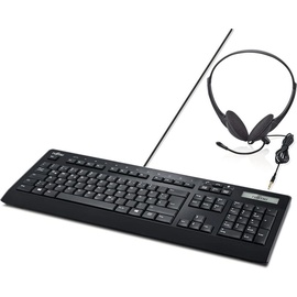 Fujitsu KB950 Phone Keyboard, Headset, USB, DE (S26381-F950-L420)