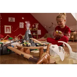 Lupilu® Holz Eisenbahn Set XL Dinoland Buchenholz Spielzeug Kinderbahn 3+