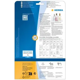 Herma Adressetiketten 8018 Transparent 96 x 50,8 mm 25 Blatt 250 St.