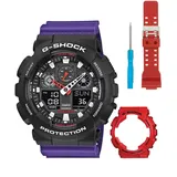 G-SHOCK Casio G-SHOCK Original GA-100 SET Herrenuhr Casio-GA-100B-Set111 - Schwarz/Schwarz