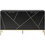 Urban Meuble Sideboard, Buche, Holzwerkstoff, 3 Schubladen, Rechteckig, 150x80x40 cm, Wohnzimmer, Kommoden & Sideboards, Sideboards