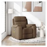vidaXL - Massagesessel Braun Stoff