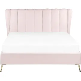 Beliani Miribel 140 x 200 cm Rosa Gold