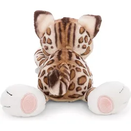 NICI Kuscheltier Katze Bengal mit Fisch 30 cm Braun