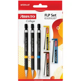 ARISTO College Feinminenstift FLP 3+3 Set, Stift 0.3/0.5/0.7+Minen 0.3/0.5/0.7