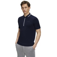 Falke Herren T-Shirt Golf Poloshirt Zip M TS Funktionsmaterial Baumwolle feuchtigkeitsregulierend 1 Stück, Blau (Space Blue 6116), M