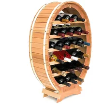 DanDiBo Ambiente Weinregal 62 x 90 x 24 cm Braun