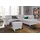 sit&more Hocker Arngast Luxus-Microfaser 58 x 48 x 58 cm Silber