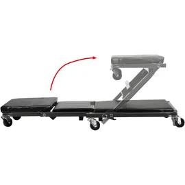 Apa Rollbrett Kunstleder, Stahl 41 cm schwarz