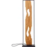Brilliant LED Standleuchte 120cm Stehlampe Holz/Schwarz, Eckleuchte Aluminium/Metall/Holz, Lampe Wohnzimmer Stehlampe Modern Floor Lamp 1x LED integriert, 20W, Holzlampe, Corner Lamp