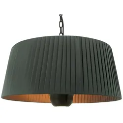 Hänge-Elektro-Terrassenheizer Sirmione 1800W Schwarz. Ideal für Restaurants und Hotels.
