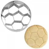 Staedter Städter 216747 Präge-Ausstecher Fußball Ausstechform, Silber