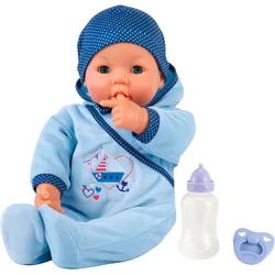 Babypuppe BAYER "Hello Baby Boy, 46 cm" Puppen blau Kinder