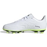 adidas Copa Pure.4 Fxg J Sneaker, FTWR White Core Black Lucid Lemon, 37 1/3 EU - 37 1/3 EU