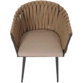 Mendler HWC-N38 Gartenstuhl 61 x 57 x 82 cm grau 2 St.