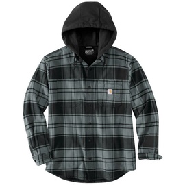 CARHARTT Flannel Fleece Lined Hooded SHIRT JAC 105621 - elm - S