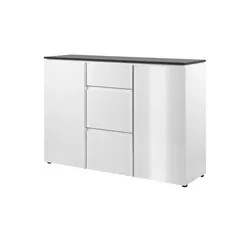 Sideboard  Bresimo , weiß , Maße (cm): B: 133 H: 92 T: 40