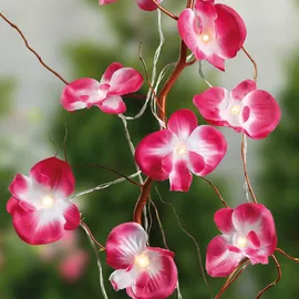 Hellum LED Lichterkette 1,35 m warmweiß Rosa