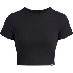 Under Armour Rival Rib Baby Tee black white XS