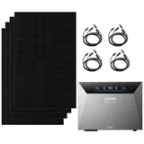 Anker Balkonkraftwerk Anker Solix 2000W PV Komplettset mit Solarbank 4 E5000 Pro, 2500 W, (Set, Erweiterbar auf bis zu 30 kWh, Ohne/Mit BP5000 Erweiterungsakku), IP66, Plug und Play schwarz