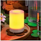 esotec - Solar Led-kerze Mila 7,5x10cm Flackerlicht Flacker-effekt outdoor 102231