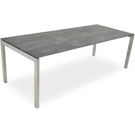 Sit Mobilia Etna Gartentisch 160 x 95 x 0 cm Beton hell