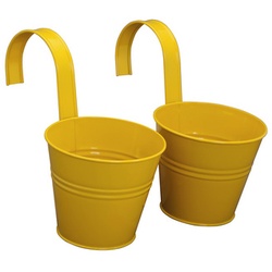 SIENA GARDEN Pflanzgefäß »Basic«, Stahlblech, witterungsbeständig - gelb