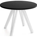 ESSTISCH Ravero rund, Schwarz 100/100/77 cm