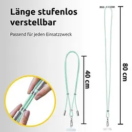 Intenso Handykette – 60W, 480 Mbps, Nylon, PD3.0 QC4.0, 1,65 m, größenverstellbar, grün