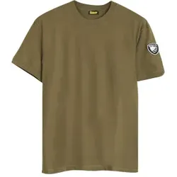 Blauer für Herren. 25SBLUH02275 Solides Anthony-T-Shirt grün (XXL), Lässig, Baumwolle, Kurzarm