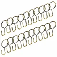 LIEDECO Seilklammern, Seilspanngarnituren, (Set, 20-St), Seilhaken, für Seilspanngarnitur goldfarben