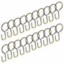 LIEDECO Seilklammern, Seilspanngarnituren, (Set, 20-St), Seilhaken, für Seilspanngarnitur goldfarben