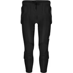 Torwarthose REUSCH "Compression Short 3/4 Femur", Kinder, Gr. XXL, EURO-Größen, schwarz, 58% Polyester, Kunstfaser, 10% Elasthan, 2% Elastodien, unifarben, sportlich, lang, Hosen, mit gepolsterten Zonen