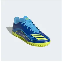 adidas Performance F50 MESSI CLUB KUNSTRASEN KINDER Fußballschuh geeignet für harte Untergründe Asche und Kunstrasen blau 38 EU