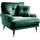 trends by hg Loungesessel TOKIO Mikrofaser 100 x 88 x 100 cm Grün