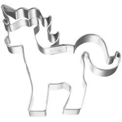 Birkmann Exotisches Tier Ausstechform 'Einhorn' 8,5 cm Edelstahl - A